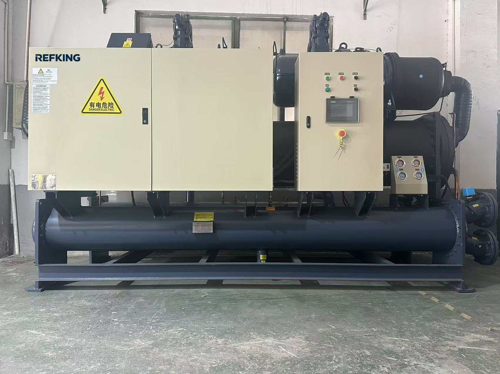Water cooled glycol chiller